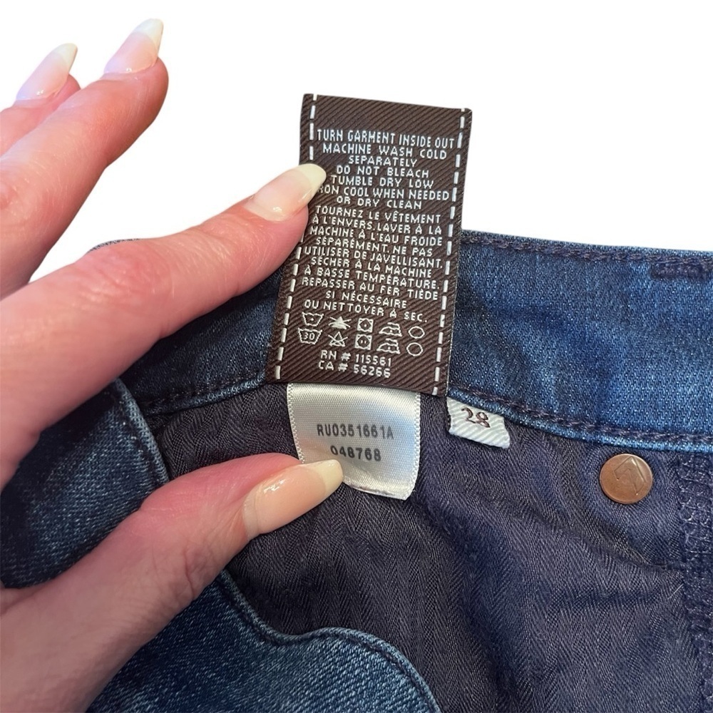 7 for All Mankind The Slim Cigarette Jean Size 28 - Picture 8 of 8